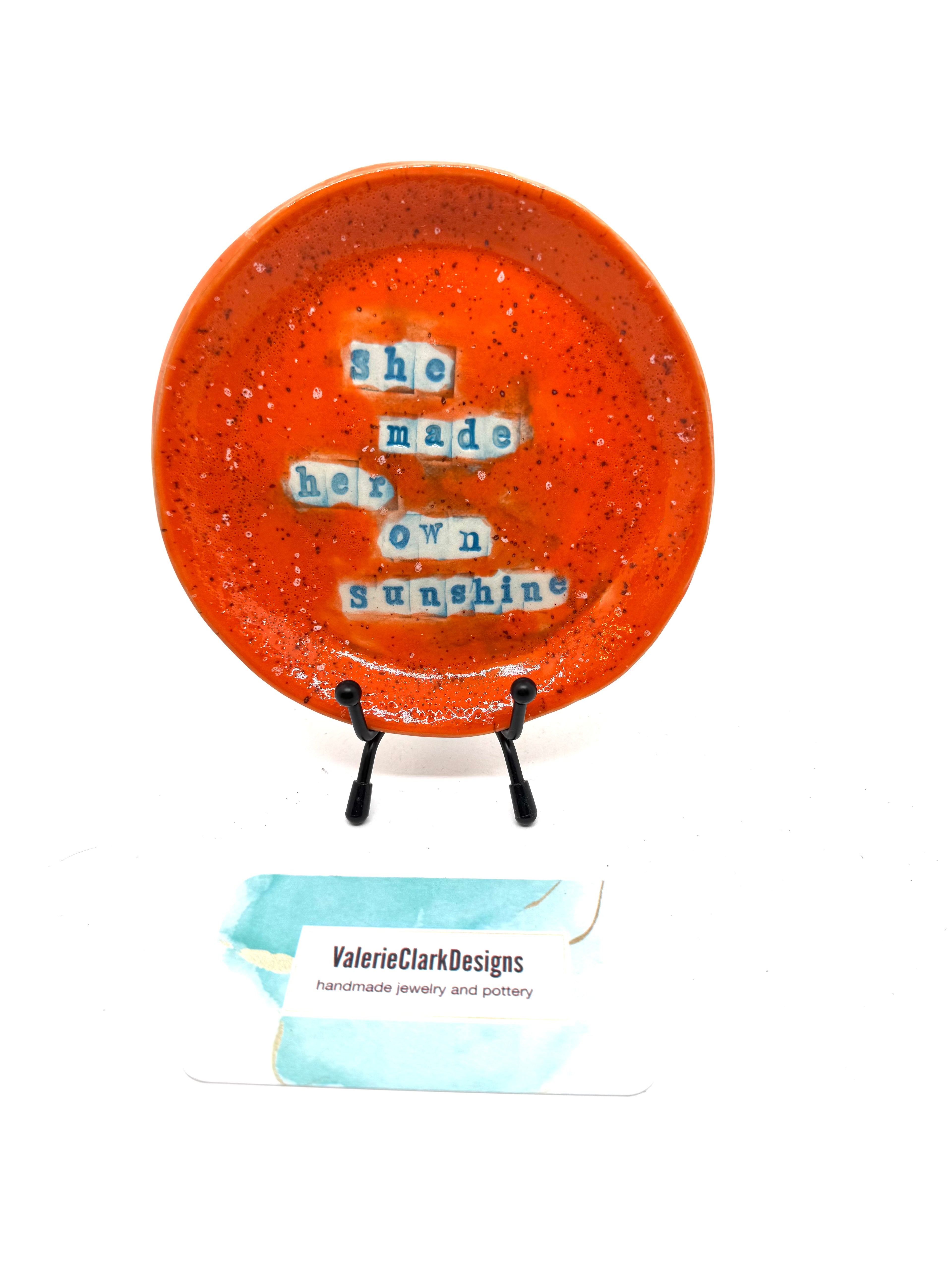 4.5” trinket dish inspirational