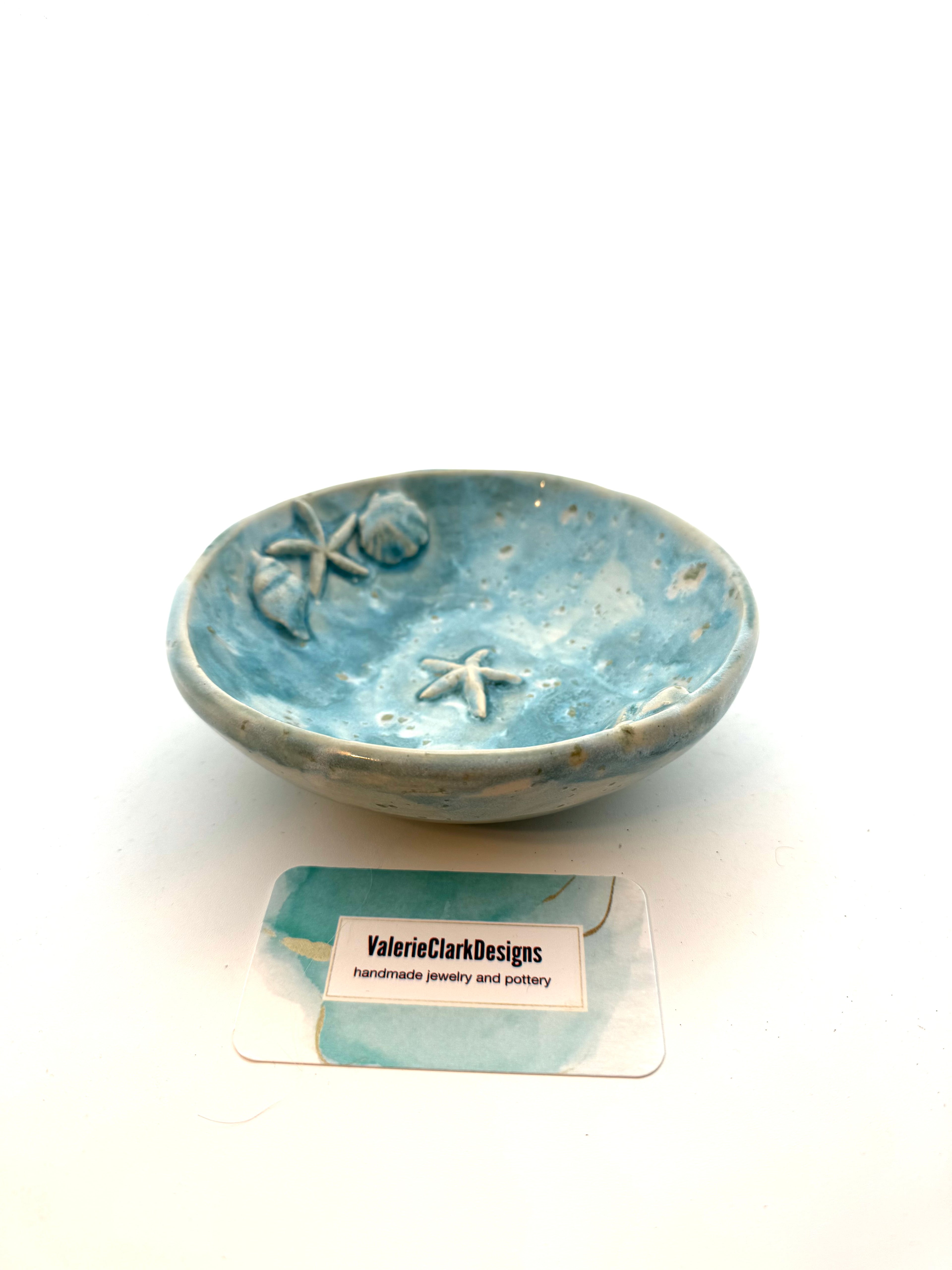 6” shell bowl pottery handmade