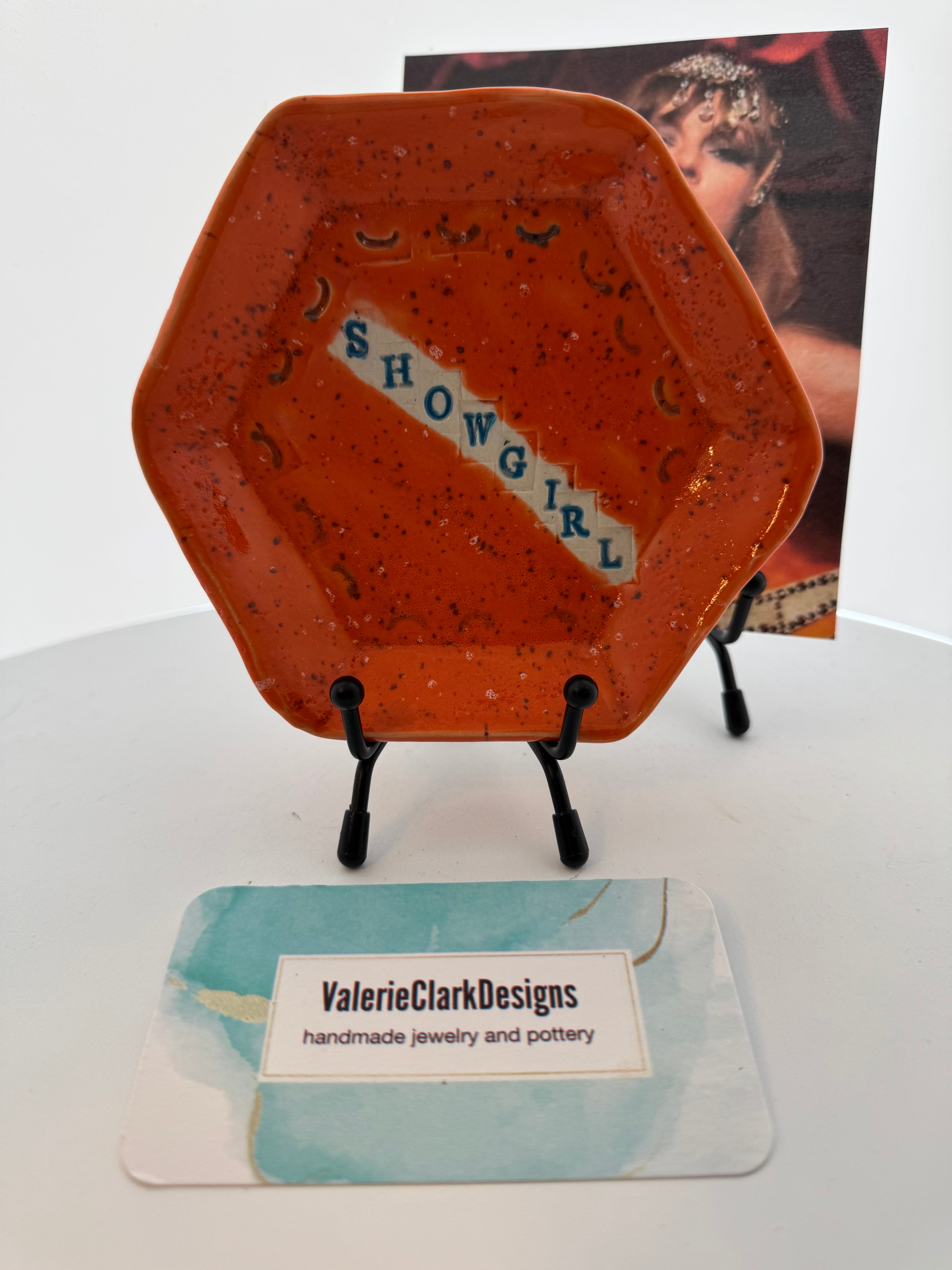 4.5” trinket dish hand made pottery